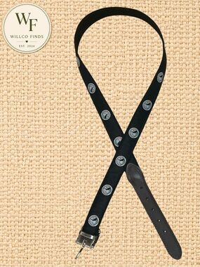 Master National Retriever Club Black Leather Belt Dog Hunt Test Logo 52”